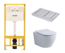 E05 Комплект инсталляция с подвесным унитазом и клавишей смыва