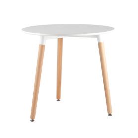 Стол круглый EAMES DST на деревянных ножках (УТ000000424)