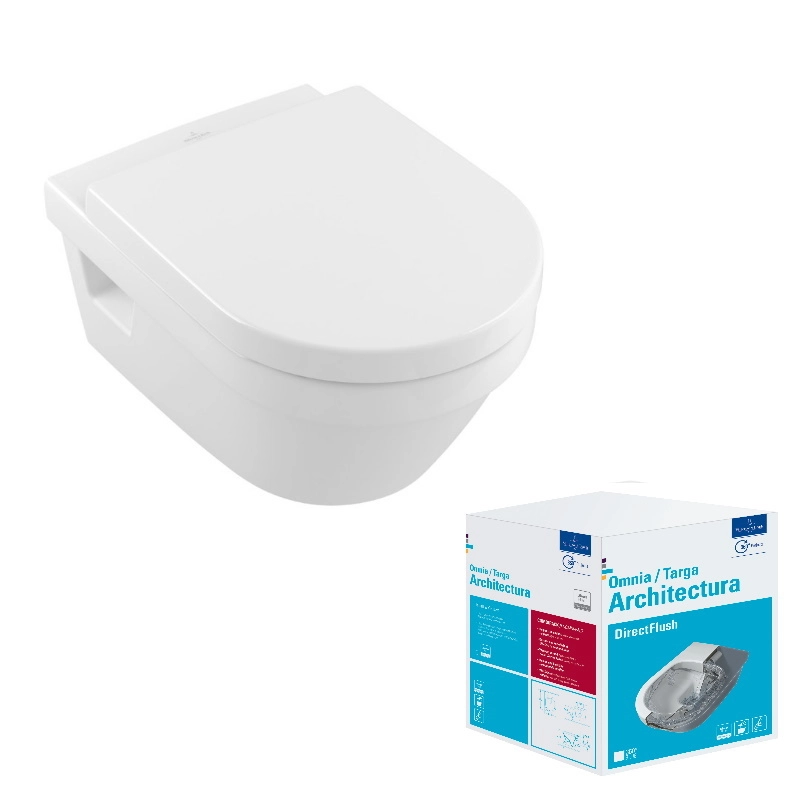 Villeroy&Boch Architectura Комплект Унитаз подвесной с открытым смывным краем с сиденьем с микролифтом