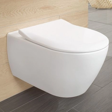 Купить Villeroy&Boch Subway 2.0 Комплект Унитаз подвесной безободковый (с открытым смывным краем) с сиденьем SlimSeat