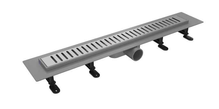 Timo Smart Дренажный канал 80см с решеткой SINGLE GAP из нержавеющей стали SM-GG80-LS40(DRY)