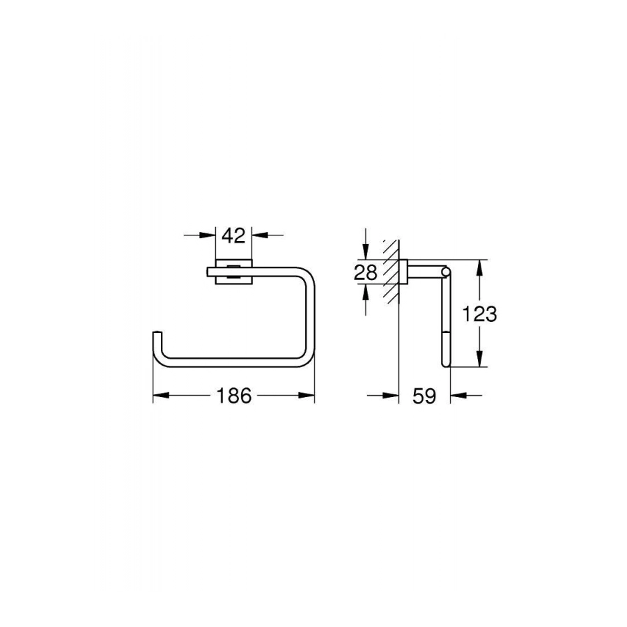 Grohe Essentials Cube Полотенцедержатель
