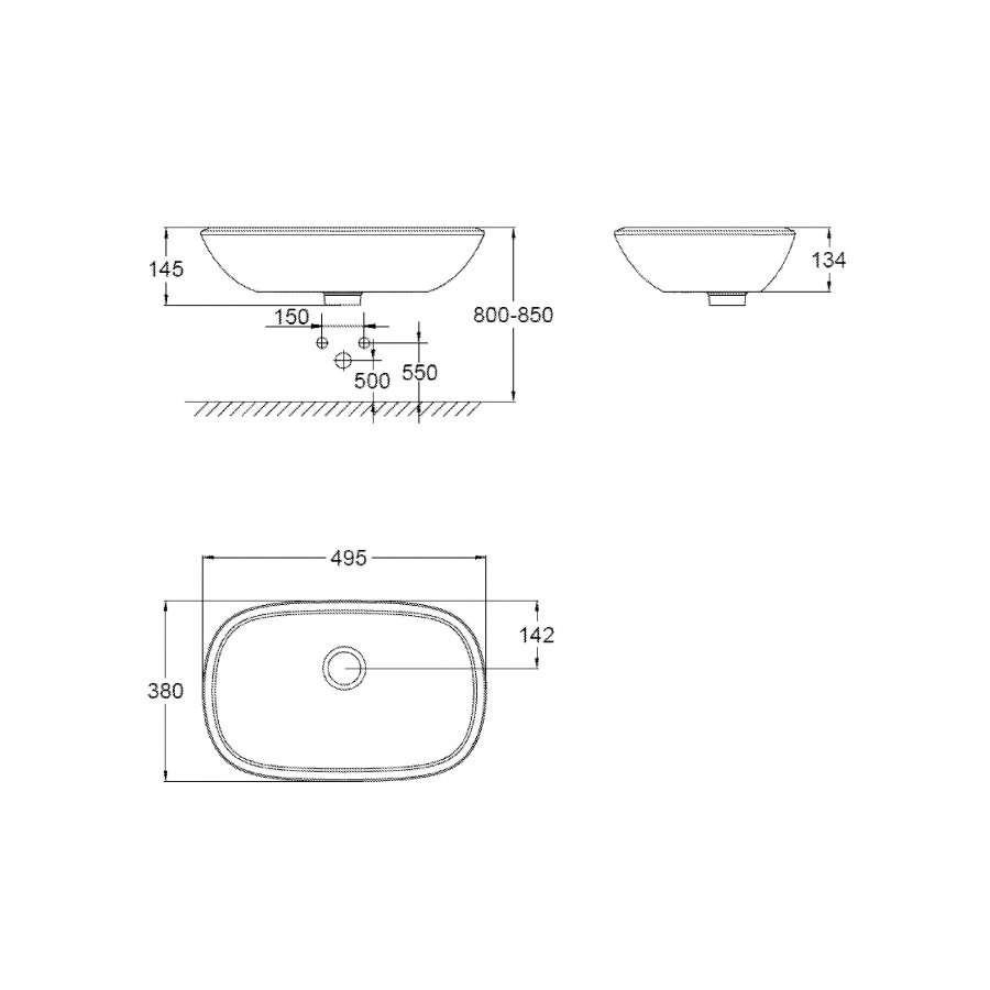 Grohe Eurostyle Раковина накладная