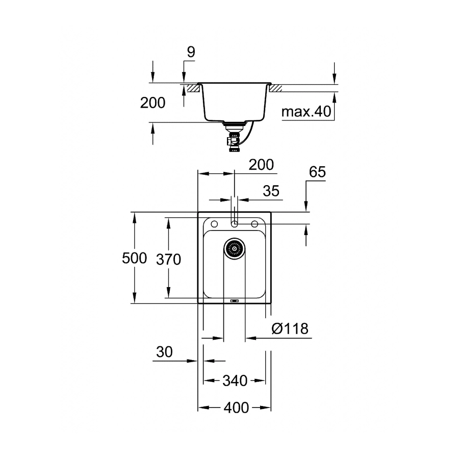 Grohe K700U Мойка кухонная
