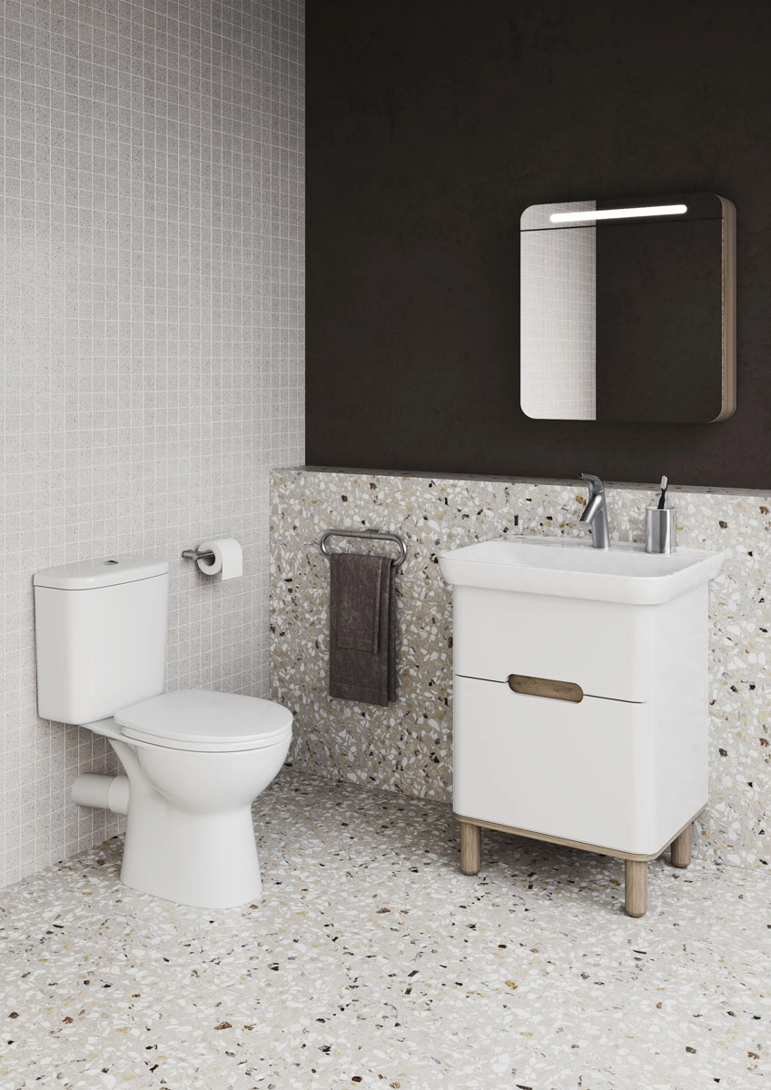 Vitra Напольный безободковый унитаз S10 SmoothFlush c термопластовым  сиденьем микролифт белый 9864B003-7201 – купить в Omnisan