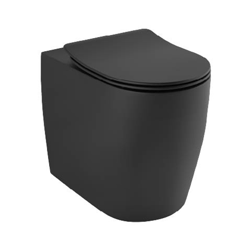 Kludi Resa R унитаз напольный безободковый 55 см spiralflush без крышки, черный матовый