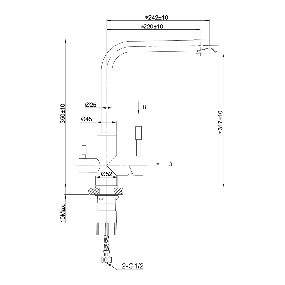 Lm5061g эксперт смеситель для кухни с подключением к фильтру питьевой воды золото