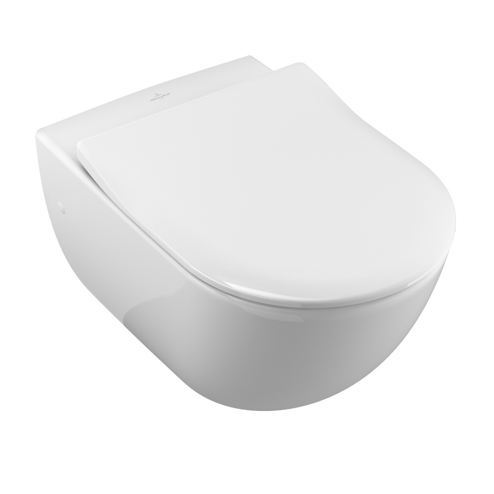 Villeroy&Boch Subway Унитаз подвесной с закрытым смывным краем, альпийский белый