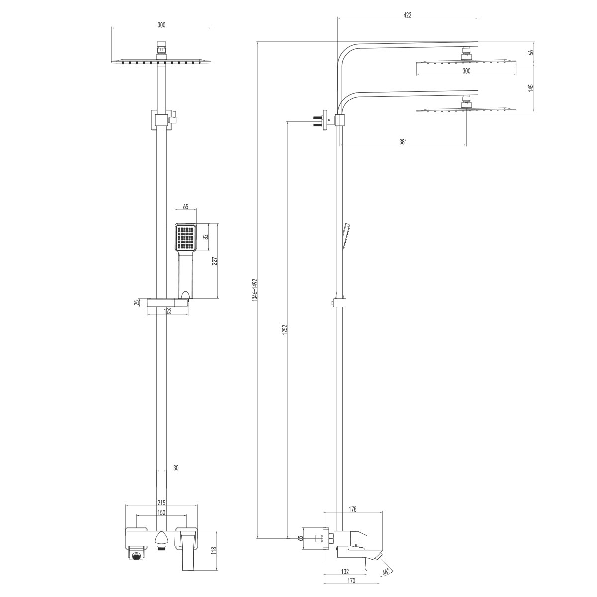 Lm4562c Lemark стойка душевая