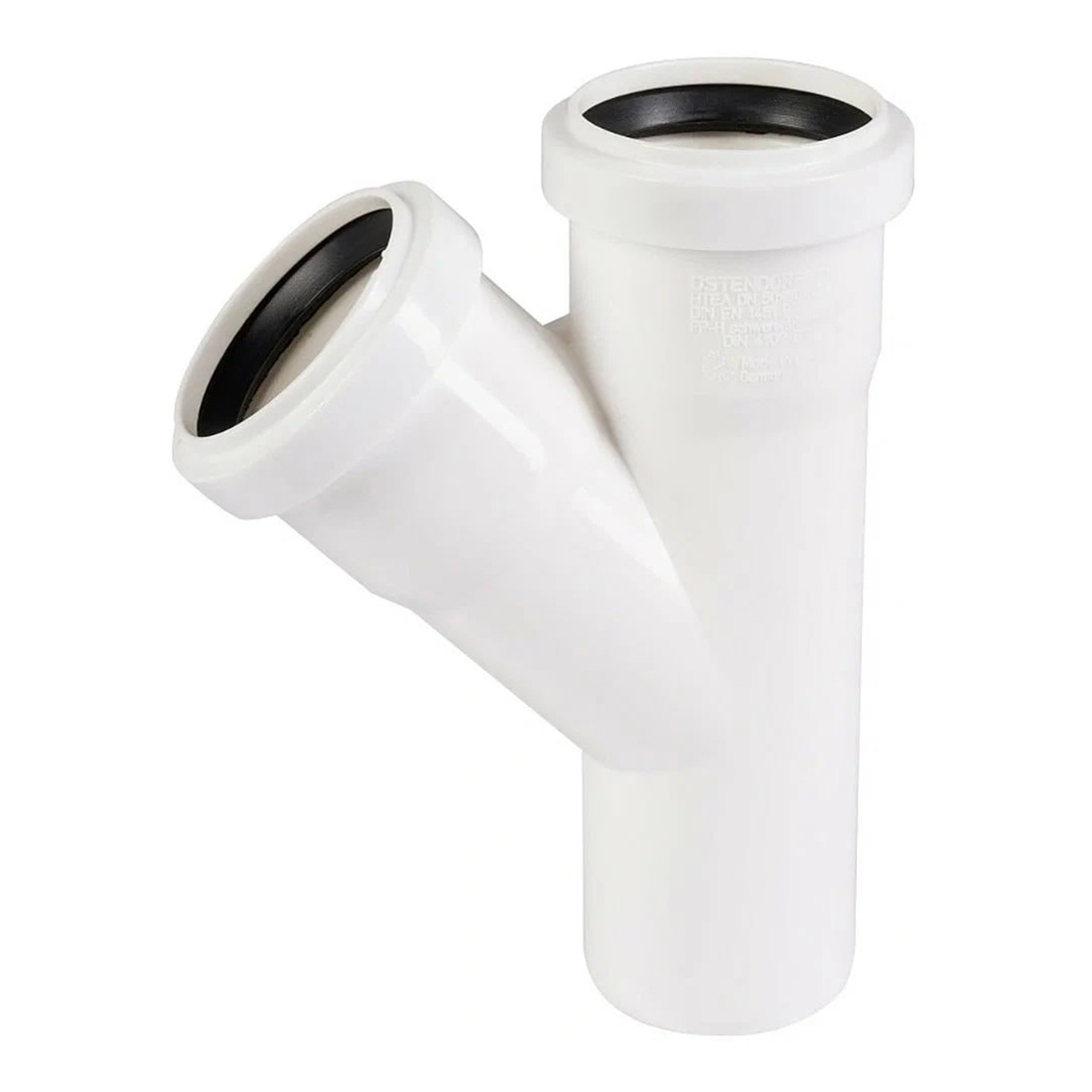 Ostendorf Тройник HTEAw, цвет: белый DN 50/50