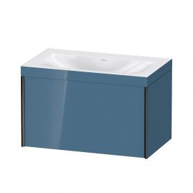 XV4610 XViu Умывальник мебельный с подвесной тумбочкой c-bonded в комплекте, 800x480 мм, каменно-синий глянцевый лак, 800 x 480 мм