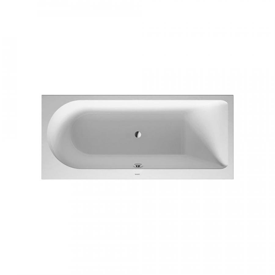 Duravit Darling New Ванна прямоугольная встраиваемая или с панелями с наклоном для спины справа 1700 x 750 мм белый изображение