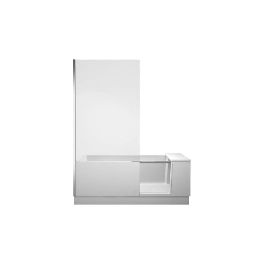 Duravit Shower + Bath Ванна с углом слева зеркальное стекло 700403000100000