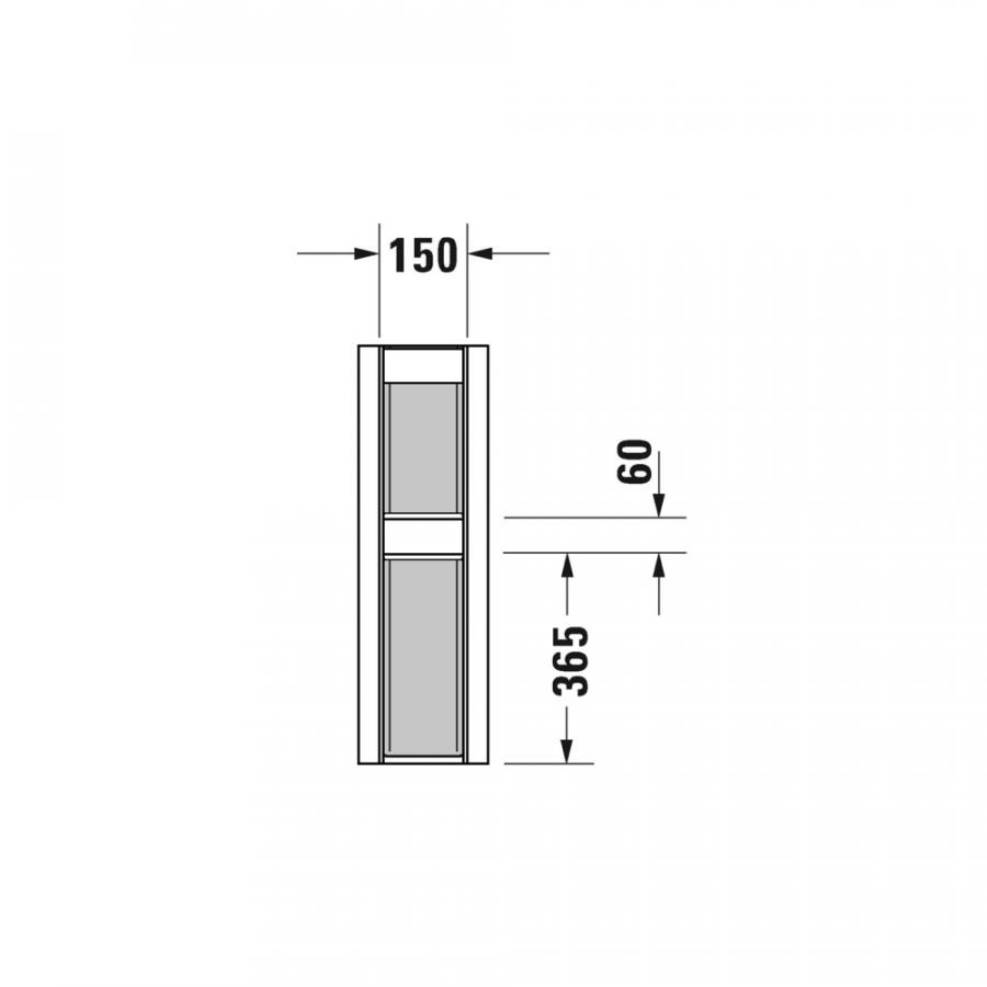 Duravit Happy D.2 Пьедестал белый белый 0858270000 - Изображение 3