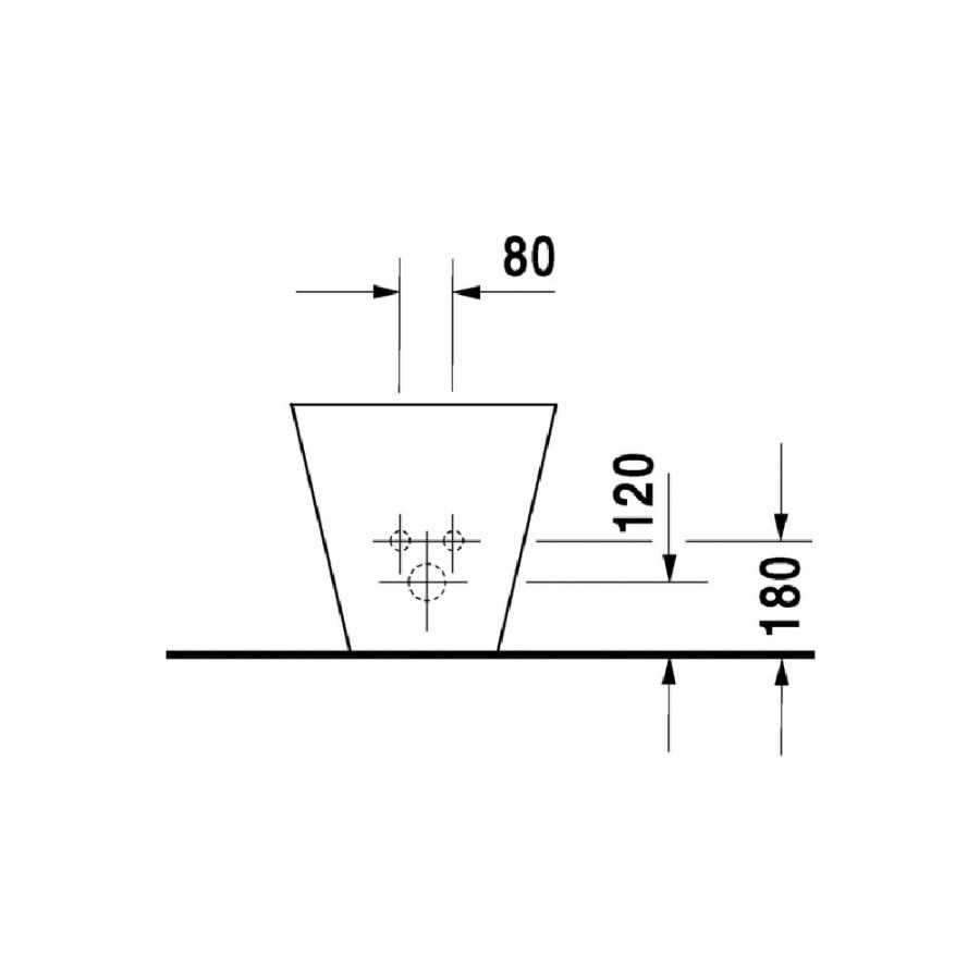Duravit Starck 1 Биде напольное с Wondergliss с Wondergliss 02741000001 - Изображение 4