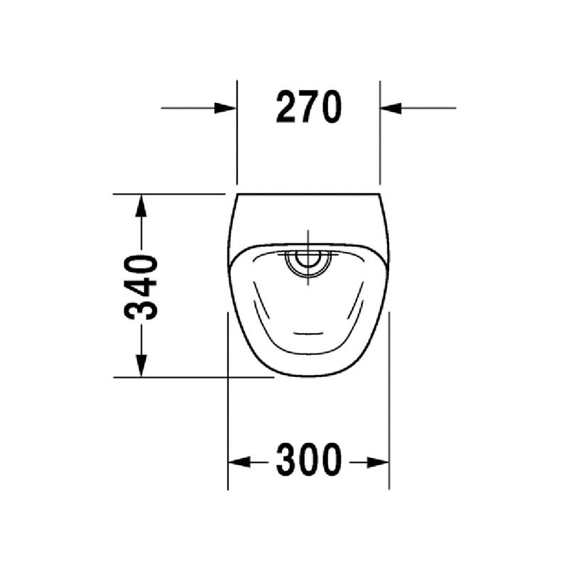 Duravit DuraStyle Писсуар безободковый электронный от батареек 300 x 340 мм белый