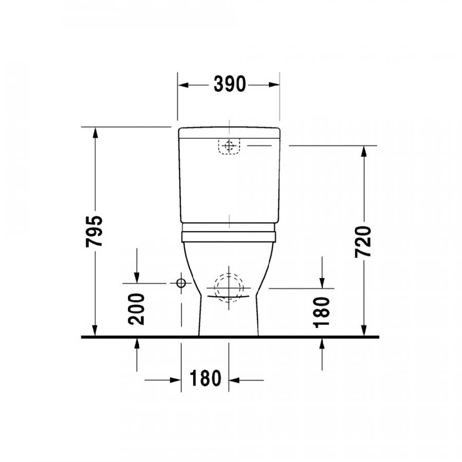Duravit Starck 3 Чаша напольного унитаза длина 65,5 см 0126090000 - Изображение 5