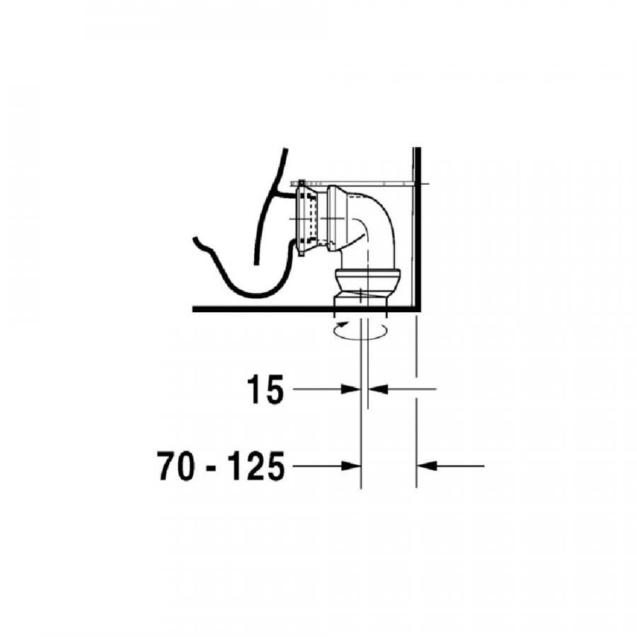 Duravit D-Code Унитаз комбинированный длина 69,5 см 21420900002 - Изображение 9