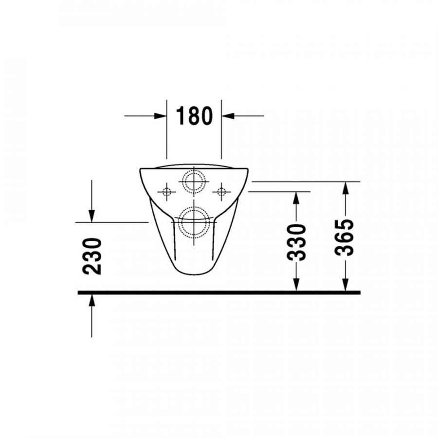 Duravit D-Code Унитаз подвесной длина 54,5 см 25350900002 - Изображение 5