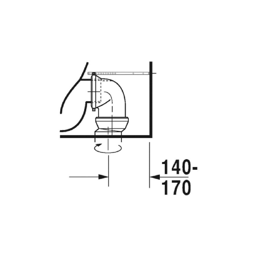 Duravit P3 Comforts Унитаз напольный комбинированный Rimless прайс