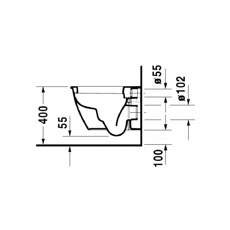 Duravit Darling New Унитаз подвесной компакт, длина 48,5 см 2549090000 - Изображение 3