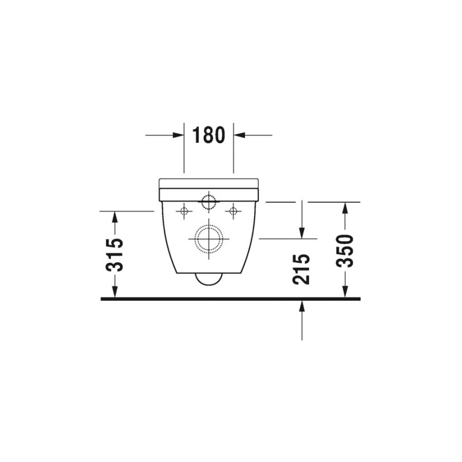 Duravit Starck 3 подвесной унитаз без смывного края, длина 54 см белый 25270900001 - Изображение 4