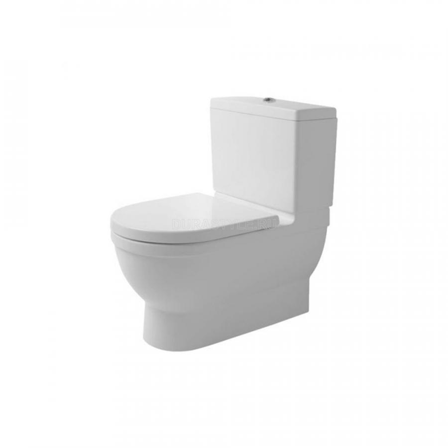Duravit Starck 3 Напольный унитаз в комплекте Big Toilet, длина 74 см 2104090000 - Изображение 1