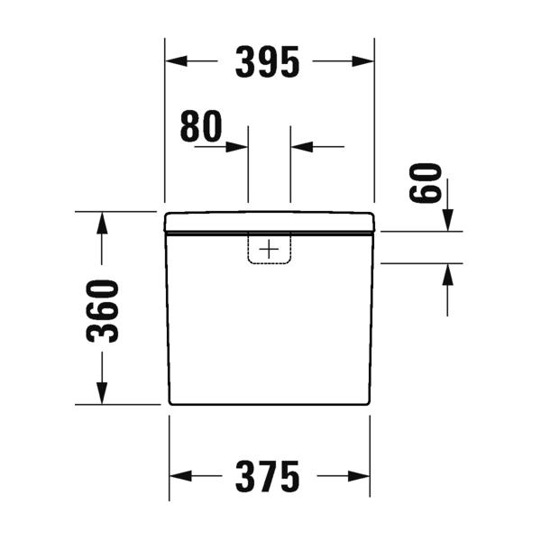 Duravit D-Neo Бачок для подключения снизу слева белый 0944100005 - Изображение 4