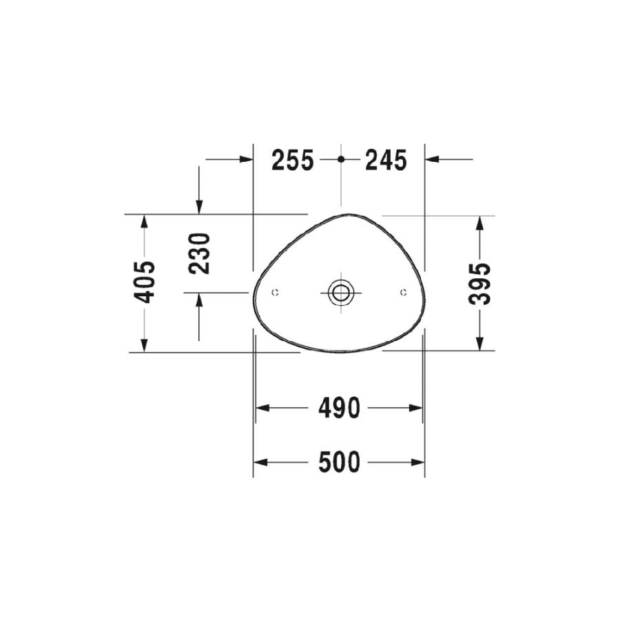 Duravit Cape Cod Раковина 500x405 мм белый