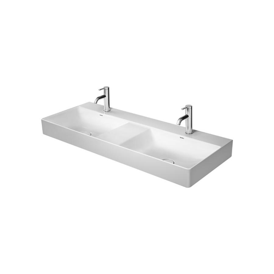 Duravit DuraSquare Двойной умывальник для мебели шлифованный 1200 x 470 мм белый