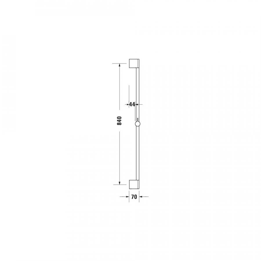 Duravit Faucet Accessories Штанга для душа черный UV0600002046 - Изображение 3