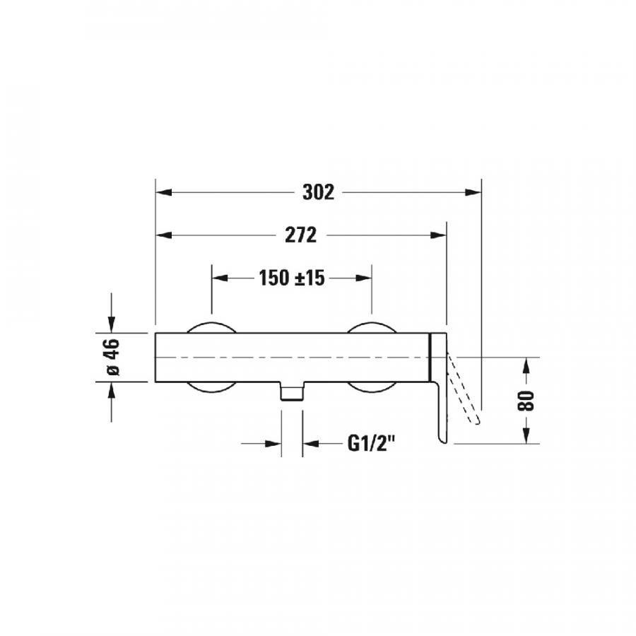Duravit C.1 Термостат для душа для стандартного монтажа хром C14230000010 - Изображение 3
