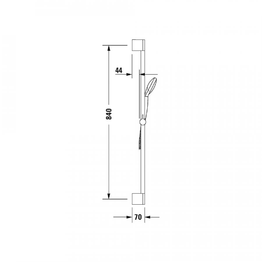 Купить Duravit Faucet Accessories Душевой комплект хром