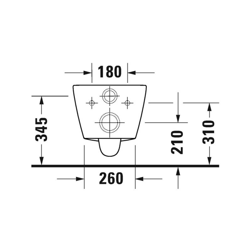 Duravit D-Code Унитаз подвесной в комплекте с сиденьем Soft Close 45770900A1 - Изображение 17