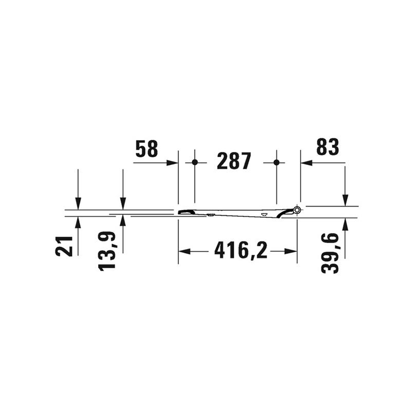 Duravit D-Code Унитаз подвесной в комплекте с сиденьем Soft Close 45770900A1 - Изображение 15