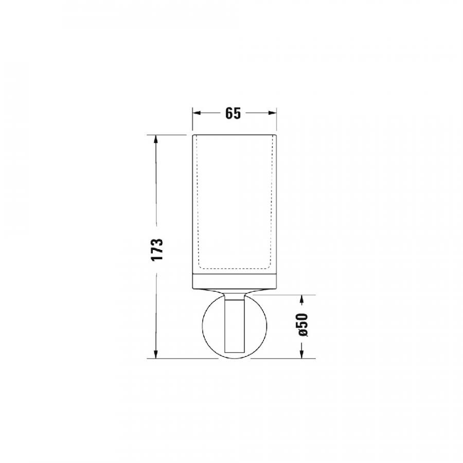 Duravit Starck T Держатель для стакана черный