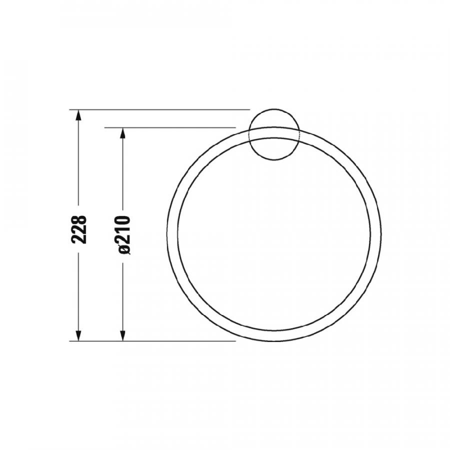 Duravit Starck T Кольцо для полотенца хром хром 0099471000 - Изображение 2