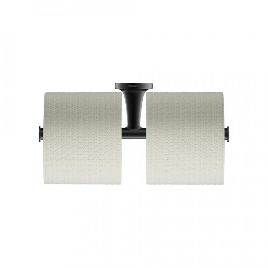 Duravit Starck T Starck T Двойной держатель для туалетной бумаги черный 0099384600 - Изображение 1