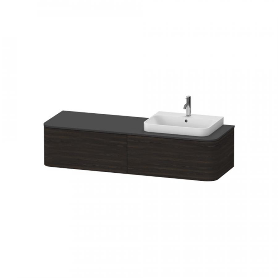 Duravit Happy D.2 Plus Тумбочка для подвесной консоли 1600 x 550 мм расположение чаши - справа HP4944R6969