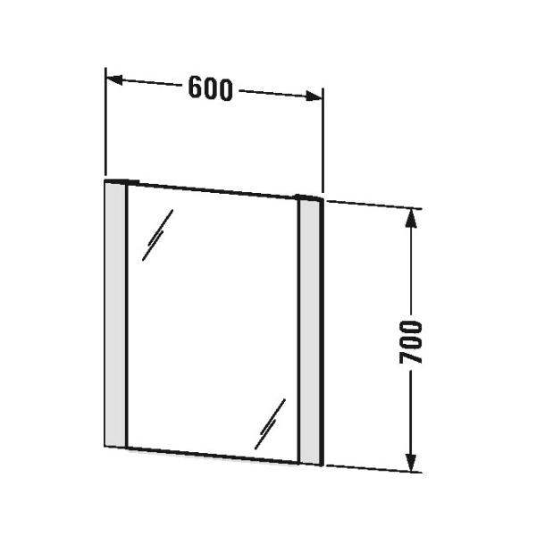 Duravit Зеркало с подсветкой версия 