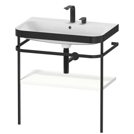 Duravit Happy D.2 Plus Мебельный умывальник c-bonded с напольной металлической консолью 775 x 490 мм белый HP4737E3636