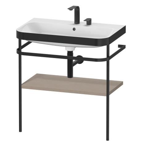 Duravit Happy D.2 Plus Мебельный умывальник c-bonded с напольной металлической консолью 775 x 490 мм лен HP4737E7575