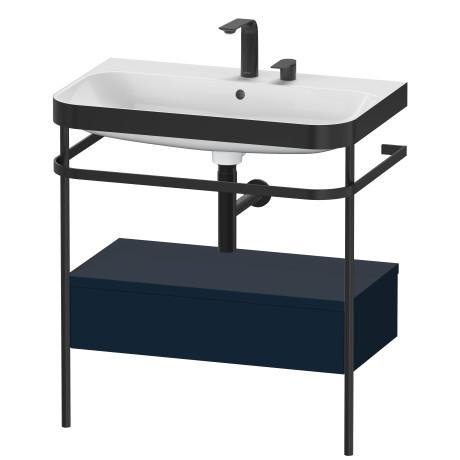 Duravit Happy D.2 Plus Мебельный умывальник c-bonded с напольной металлической консолью 775 x 490 мм темно-синий HP4742E9898
