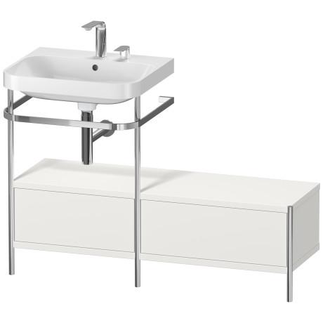 Duravit Happy D.2 Plus Мебельный умывальник c-shaped с напольной металлической консолью 1200 x 490 мм белый HP4860E3939