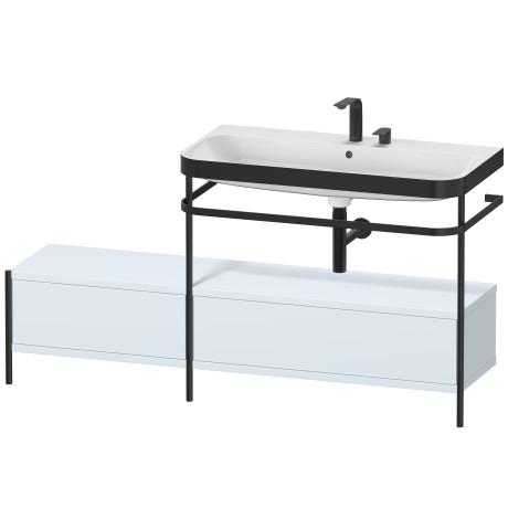 Duravit Happy D.2 Plus Мебельный умывальник c-bonded с напольной металлической консолью 1600 x 490 мм светло-голубой HP4758E9797