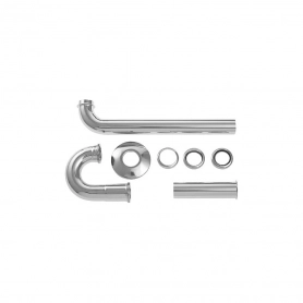 Сифон трубный для раковины 1 1/4' хром