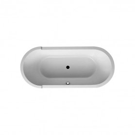 Starck tubs & showers Ванна овальная отдельно стоящая с двумя наклонами для спины с акриловой панелью и ножками 1800 x 800 мм белый