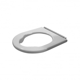 Starck 3 Vital Сиденье для унитаза  без автоматического опускания сплошные крепление нержавеющая сталь белый