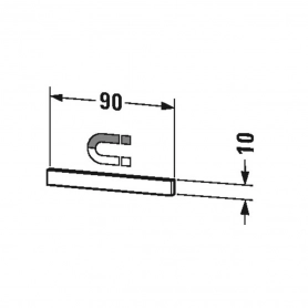 Accessories Магнитная планка из нержавеющей стали