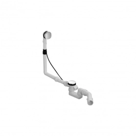 Комплект слива-перелива квадратно-овальный серый